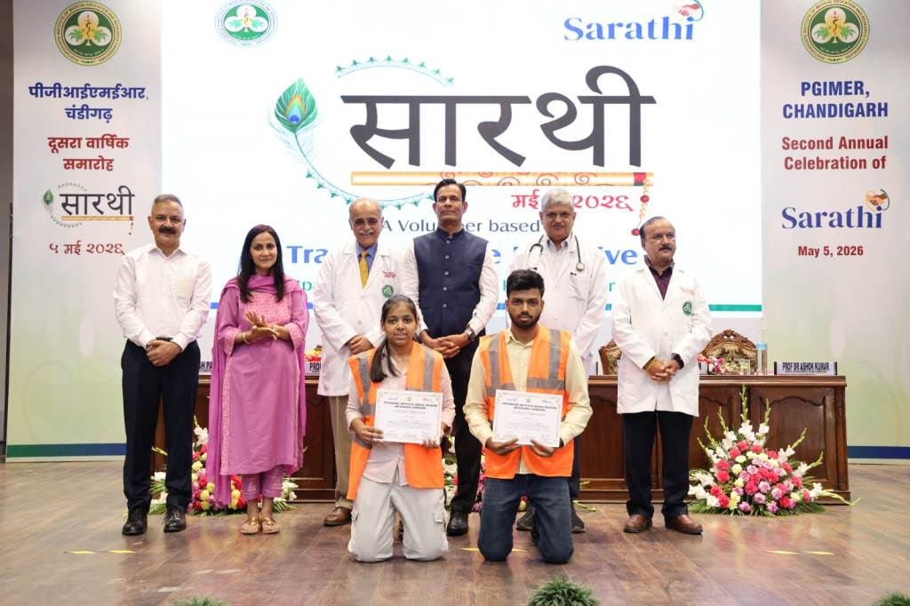 PEC Students Appreciated for Contribution to Sarathi Project at PGI Chandigarh